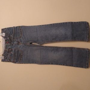 Sonoma Girls Pink Hearts Boot Cut Jeans Size 6xs Adjustable